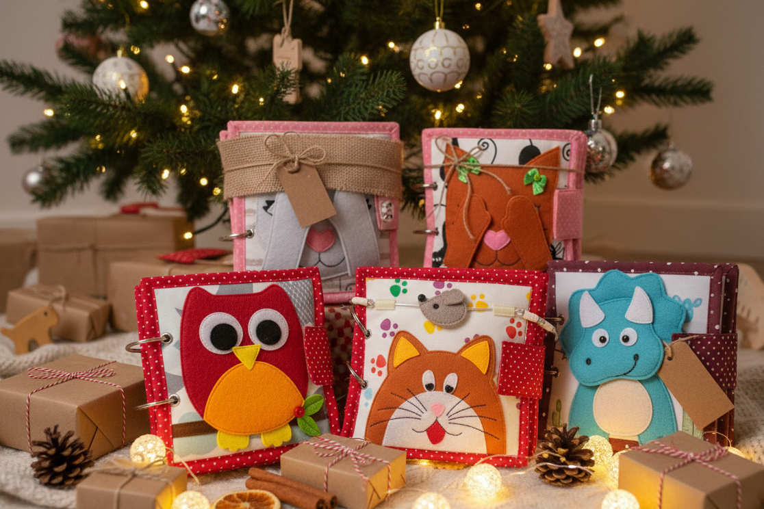 Otroške tihe knjige ročno izdelane z različnimi aktivnostmi - razvijajo fino motoriko in ustvarjalnost